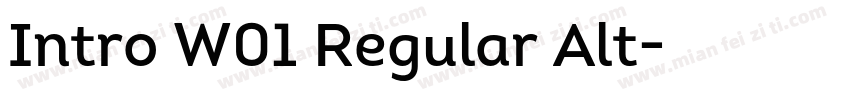 Intro W01 Regular Alt字体转换